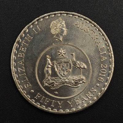【淘币小摊】实时拍第八百八十一拍   小银币散币场    每周一统一发货 - 澳大利亚2016年货币50周年20分纪念币