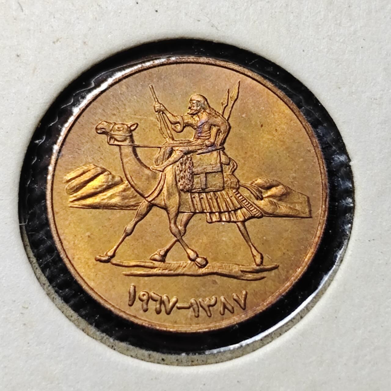 KK钱币收藏小铺   套币专场 2月预留时间 周末发货  苏丹1米利姆铜币 好品