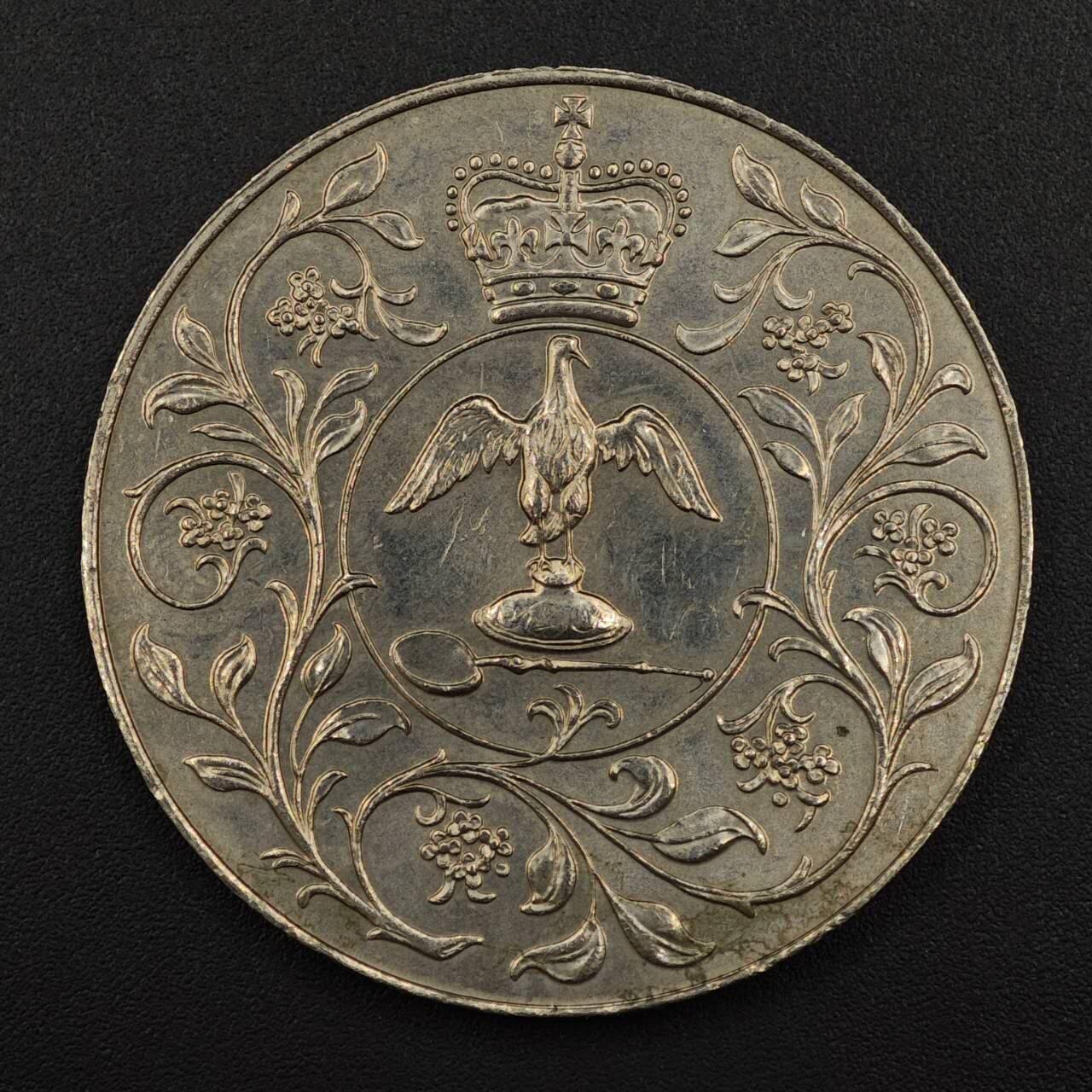 【淘币小摊】实时拍第八百八十一拍   小银币散币场    每周一统一发货 英国1977年女王登基银禧克朗纪念币