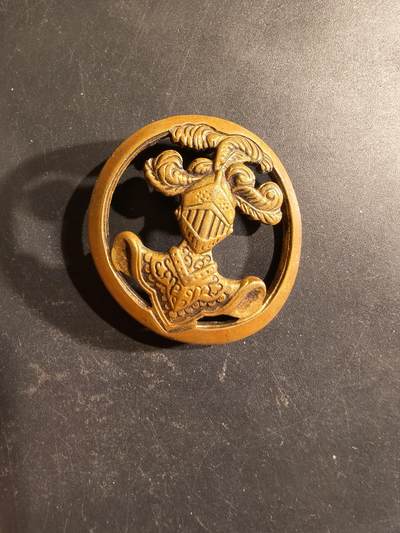 老王徽章第188期 - 法国装甲兵金色贝雷帽徽