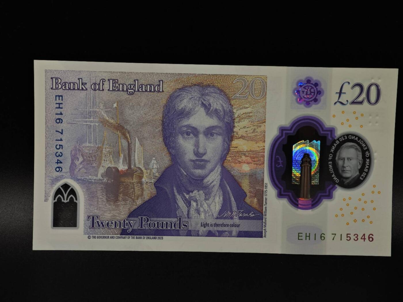  【淘币小摊】限时拍第八百八十二拍   纸币场    每周一统一发货 英国查尔斯三世20镑塑料钞