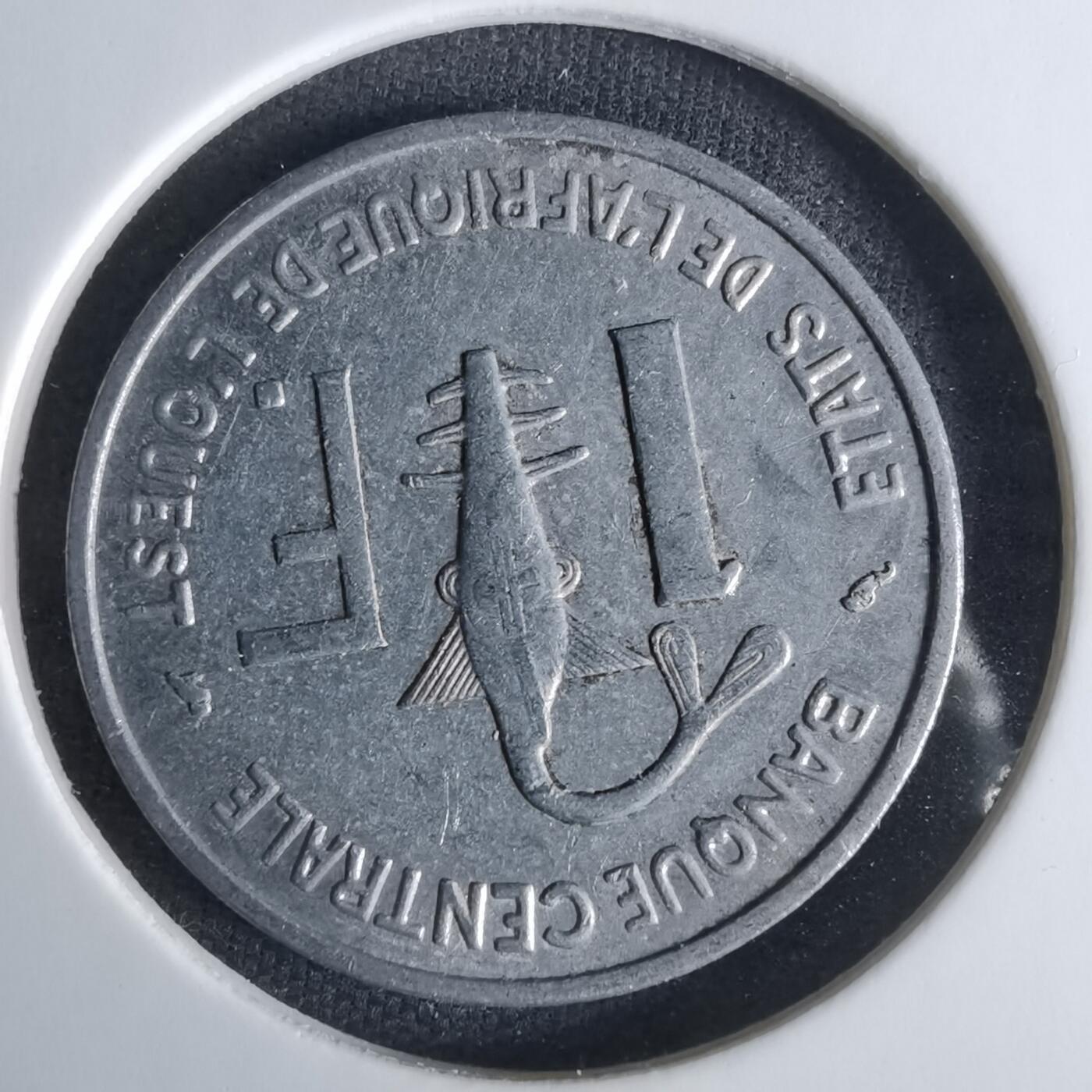 沼泽如烟--第1029场 西非1967年1法郎