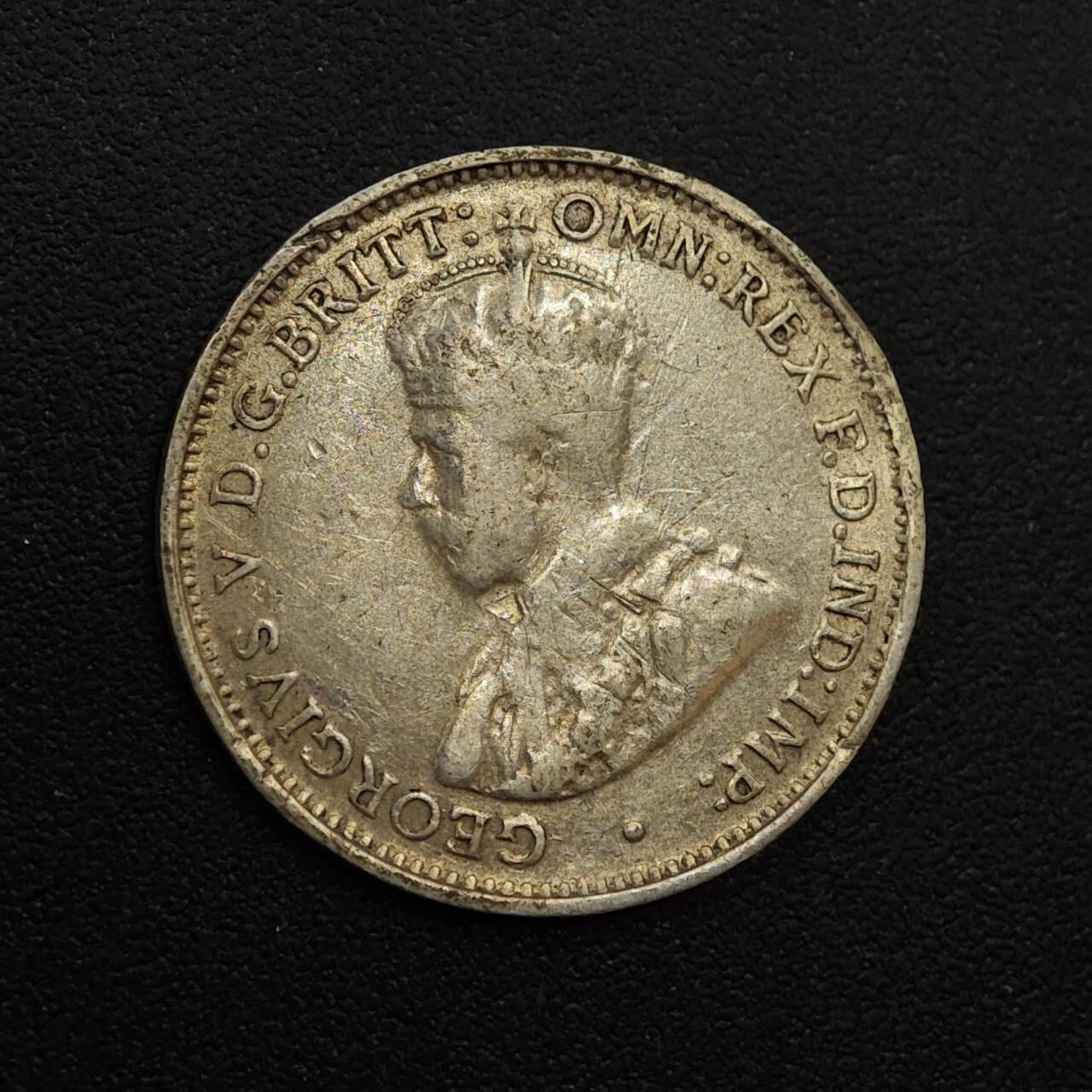 【淘币小摊】实时拍第八百八十一拍   小银币散币场    每周一统一发货 澳大利亚1935年乔治五世3便士银币