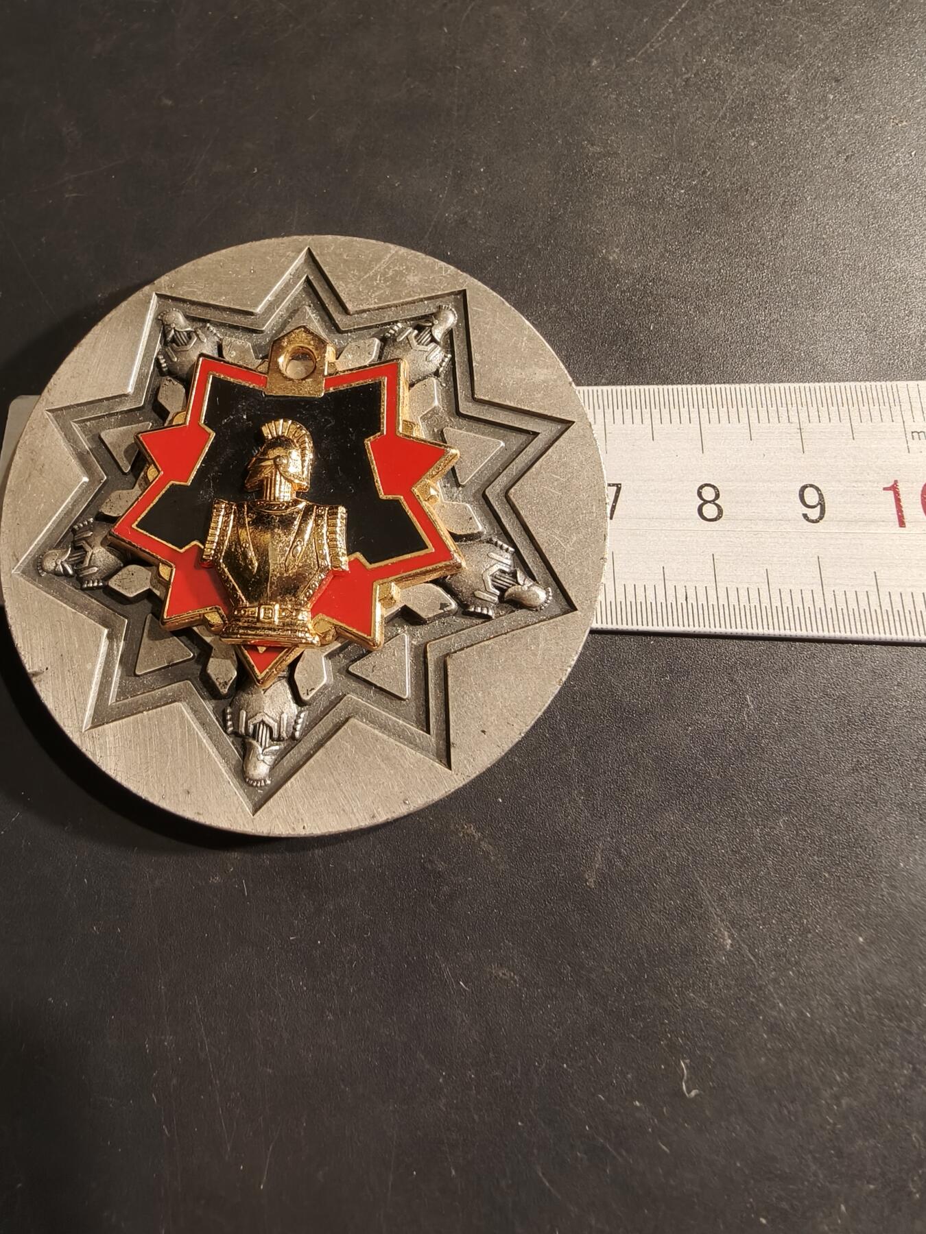 老王徽章第188期 法国陆军第6工兵团纪念章     直径70mm    重量120g