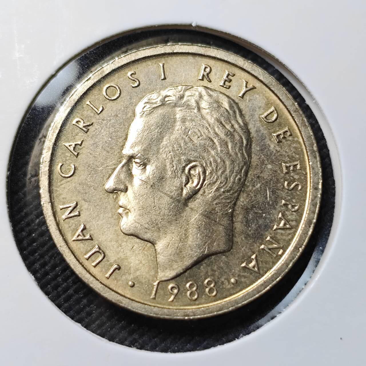 KK钱币收藏小铺   套币专场 2月预留时间 周末发货  1988西班牙100比塞塔 好品