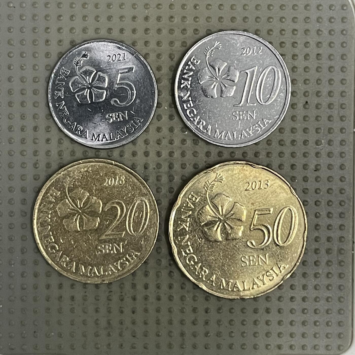 2026年第37场各国散币拍卖（总第187场） 马来西亚新版4枚