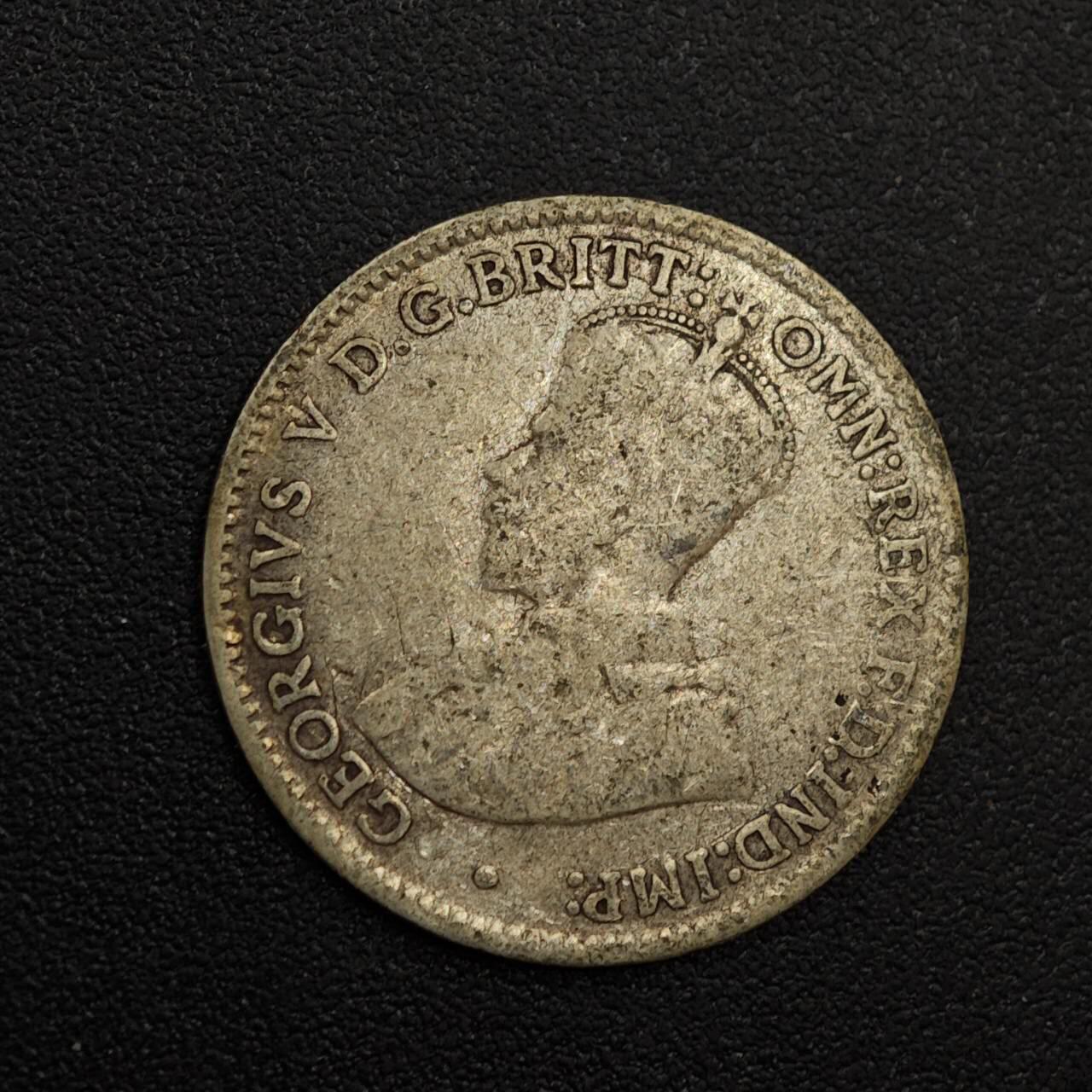 【淘币小摊】实时拍第八百八十一拍   小银币散币场    每周一统一发货 澳大利亚1911年乔治五世3便士银币