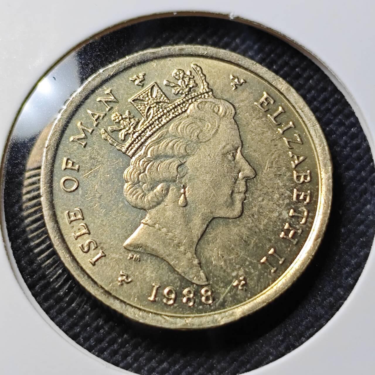 KK钱币收藏小铺   套币专场 2月预留时间 周末发货  马恩岛1镑 好品