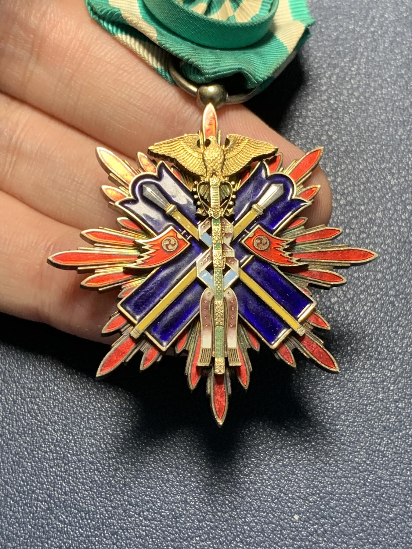 功四级金鵄勋章，4鸟，好品单章