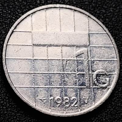 泉币菌-第214场-二月二 龙抬头 专场 拍品多 请提前出价（工作最近较忙 发货不及时，望理解） - 1982年 荷兰王国1盾镍币 贝娅特丽克丝头像 入欧前 已绝版 25mm