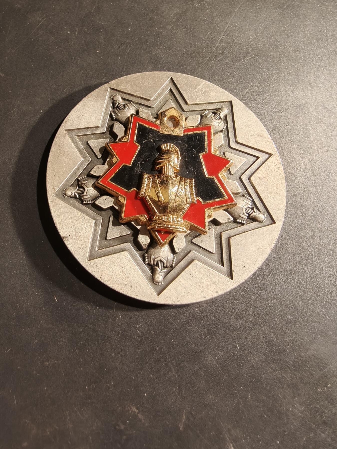 老王徽章第188期 法国陆军第6工兵团纪念章     直径70mm    重量120g