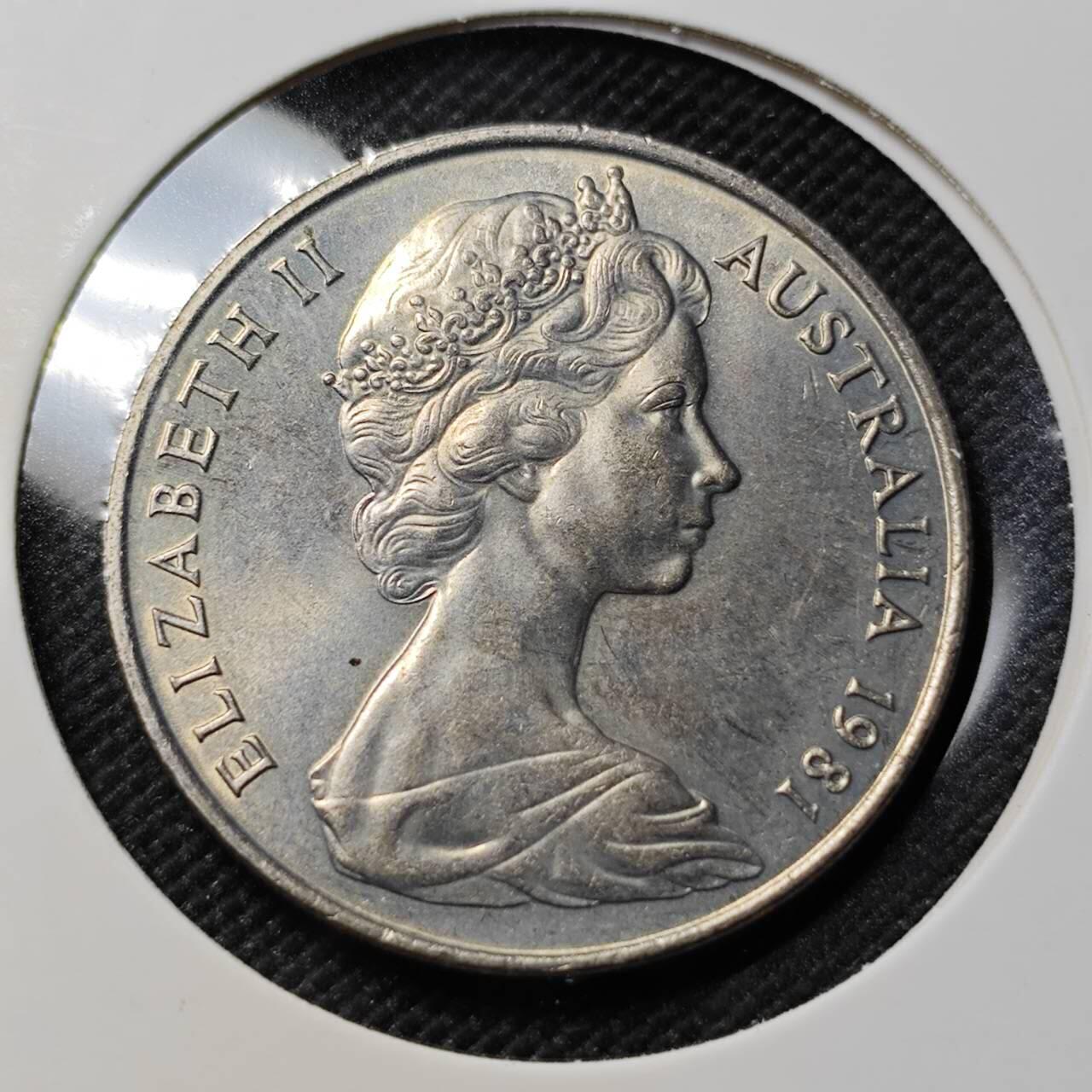 KK钱币收藏小铺   套币专场 2月预留时间 周末发货  1981澳大利亚20便士