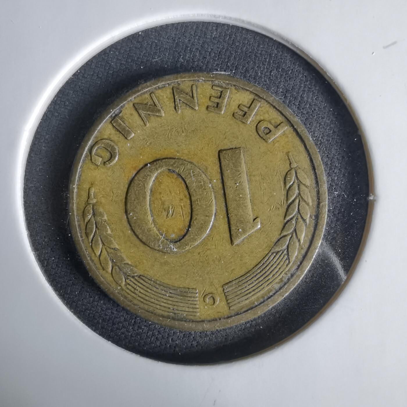 沼泽如烟--第1033场 德国1949年10芬尼