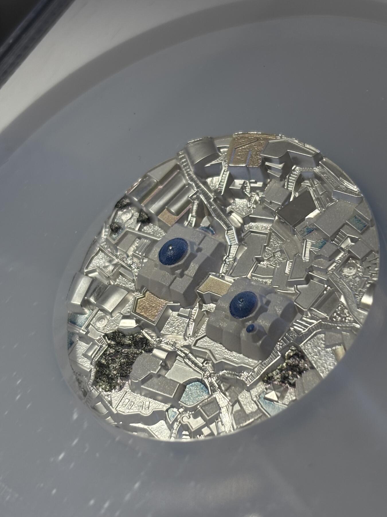 第195期拍卖 库克2024年圣托里尼岛高浮雕5盎司纪念银币NGC-PF70首，999银，发行555枚