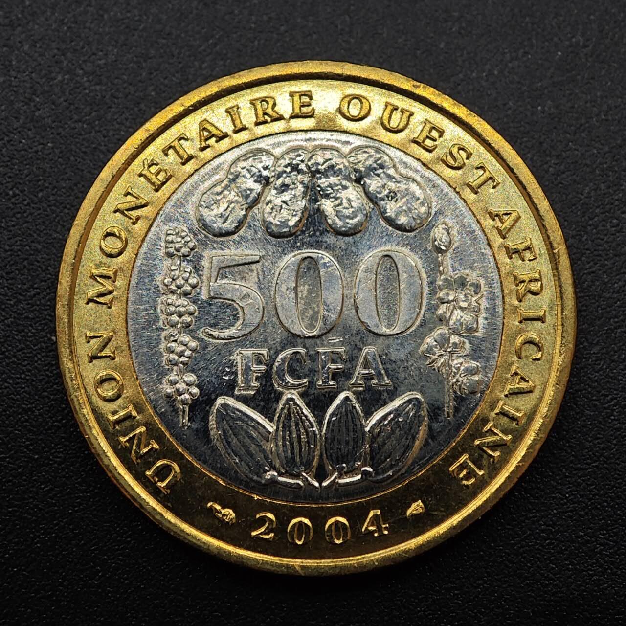 【淘币小摊】实时拍第八百八十一拍   小银币散币场    每周一统一发货 西非2004年500法郎双色币