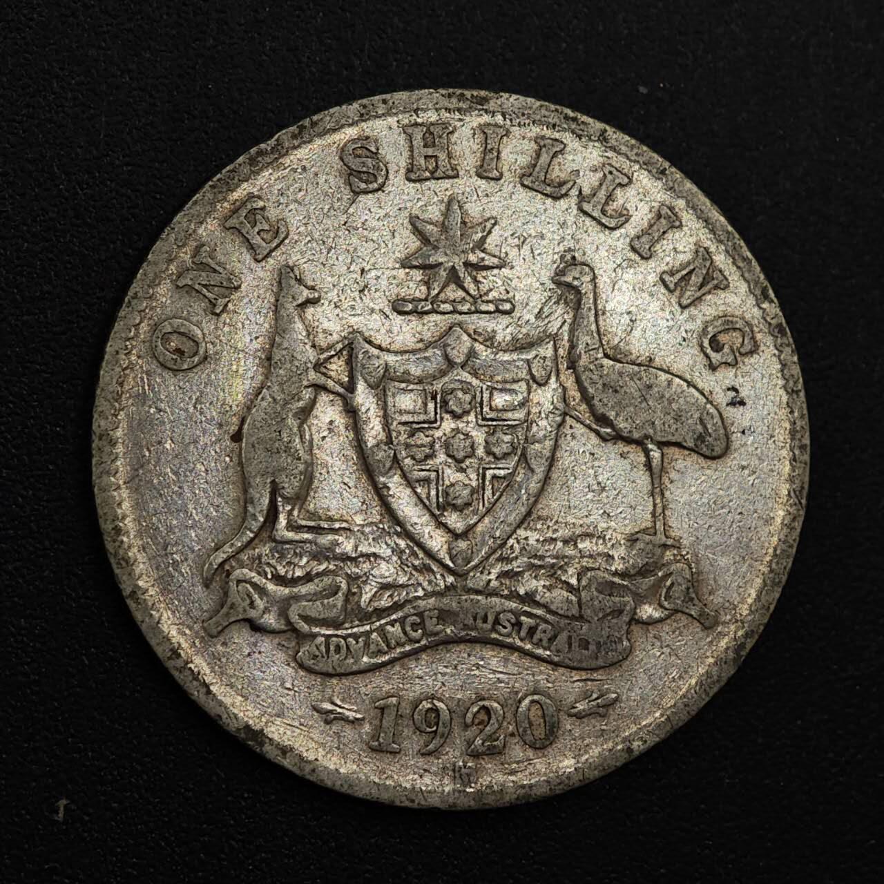 【淘币小摊】实时拍第八百八十一拍   小银币散币场    每周一统一发货 澳大利亚1920年乔治五世一先令银币