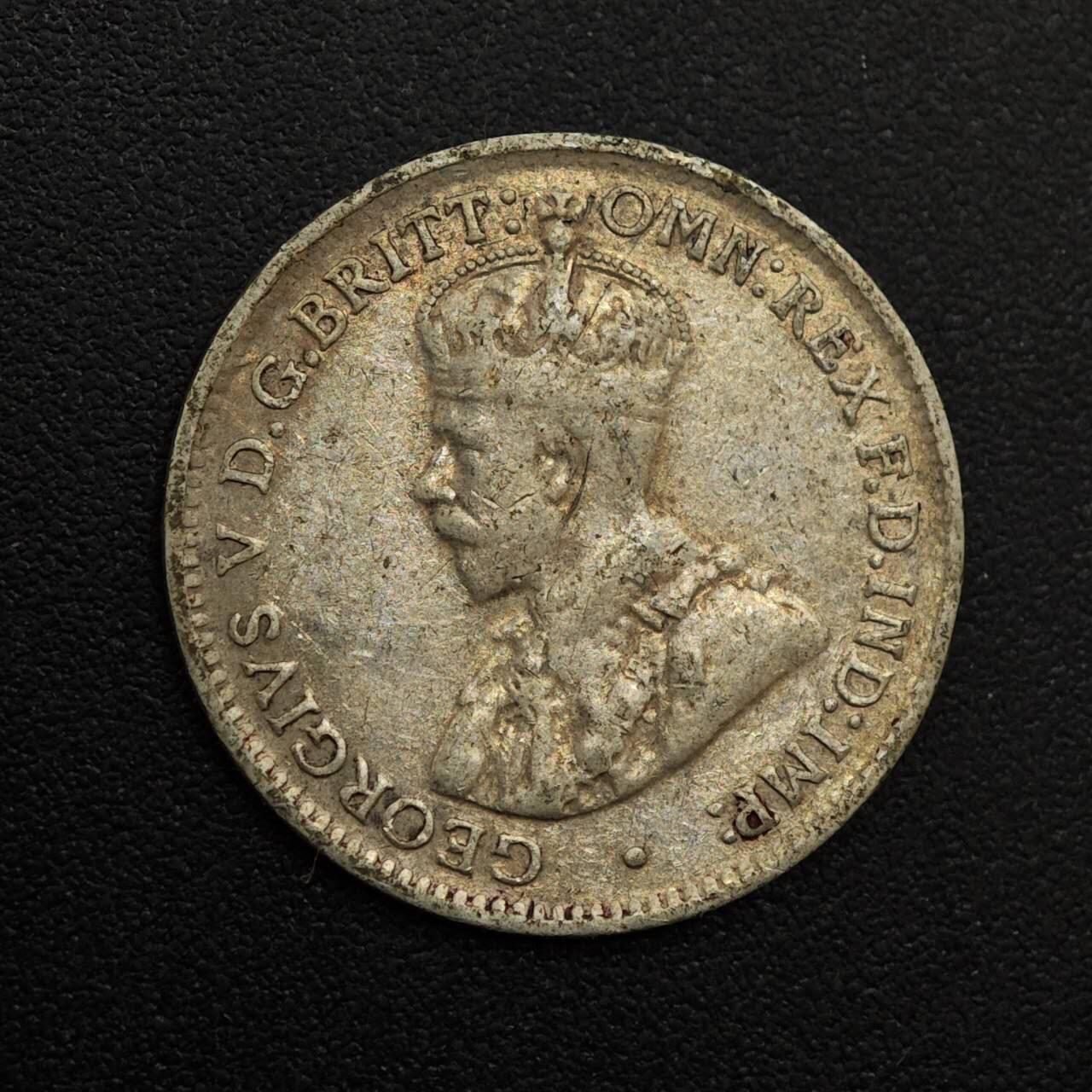 【淘币小摊】实时拍第八百八十一拍   小银币散币场    每周一统一发货 澳大利亚1927年乔治五世3便士银币