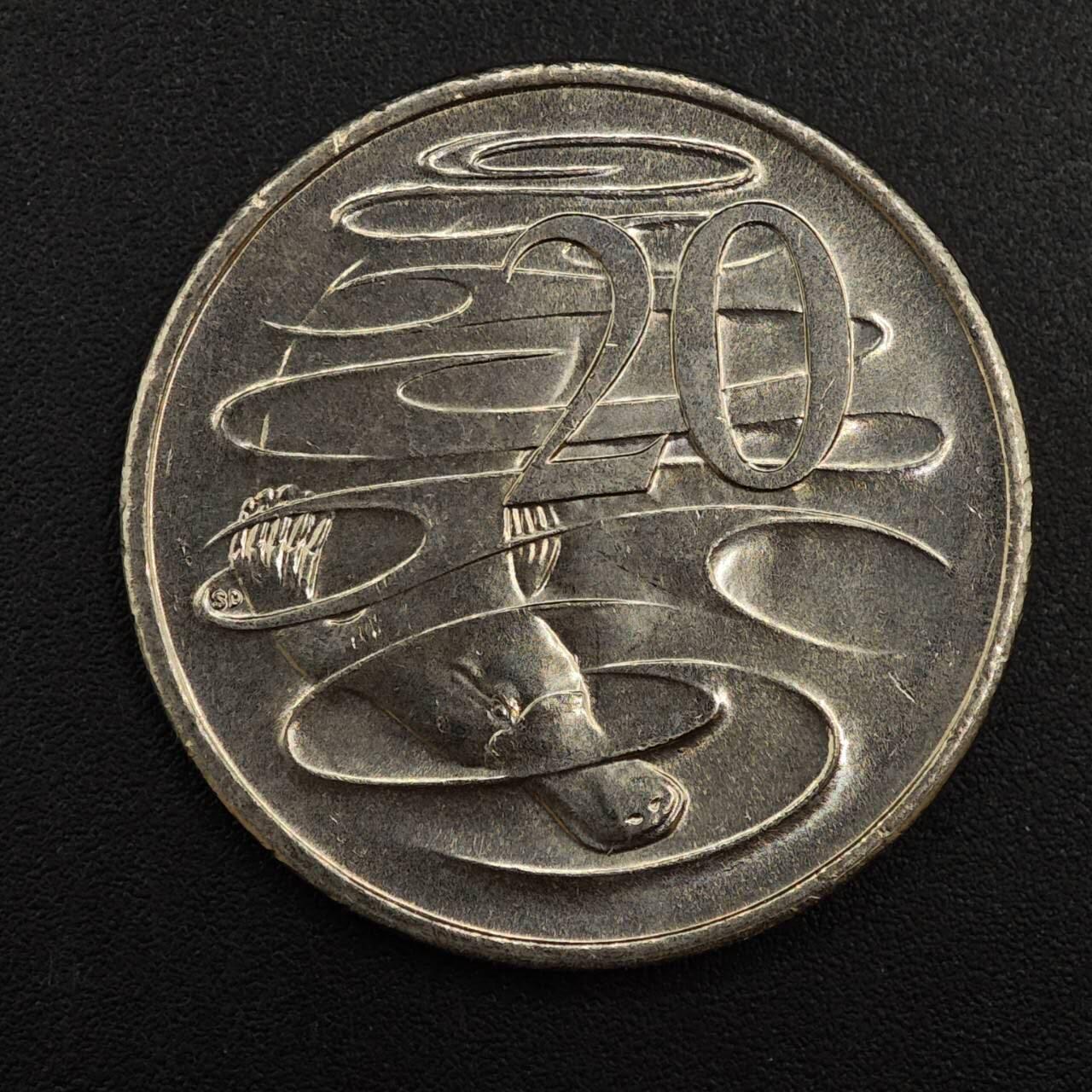 【淘币小摊】实时拍第八百八十一拍   小银币散币场    每周一统一发货 澳大利亚2016年货币50周年20分纪念币