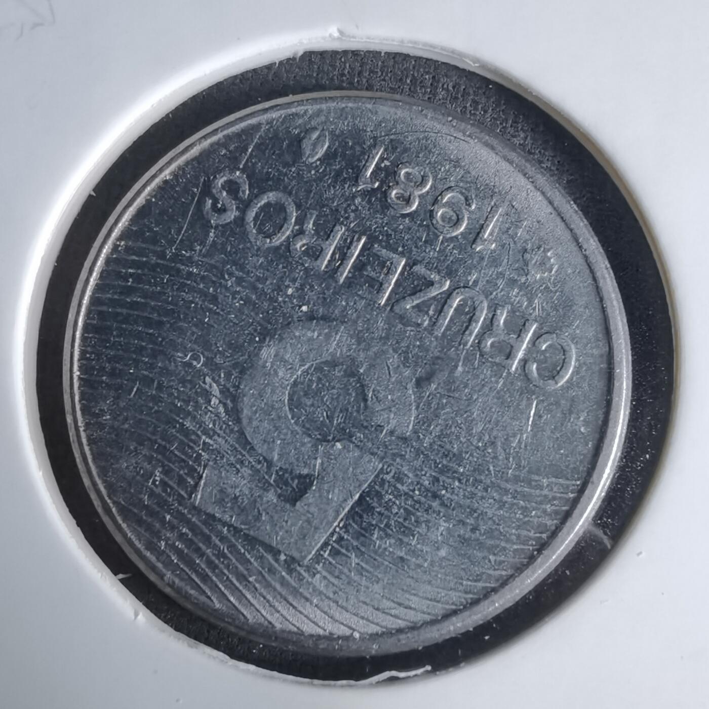 沼泽如烟--第1029场 巴西1981年5克鲁塞罗