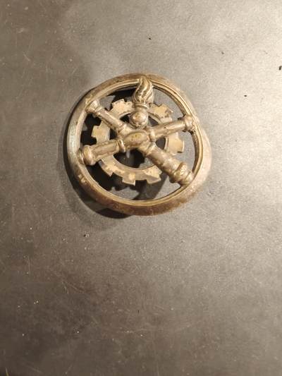 老王徽章第188期 - 法国陆军后勤兵银色贝雷帽徽