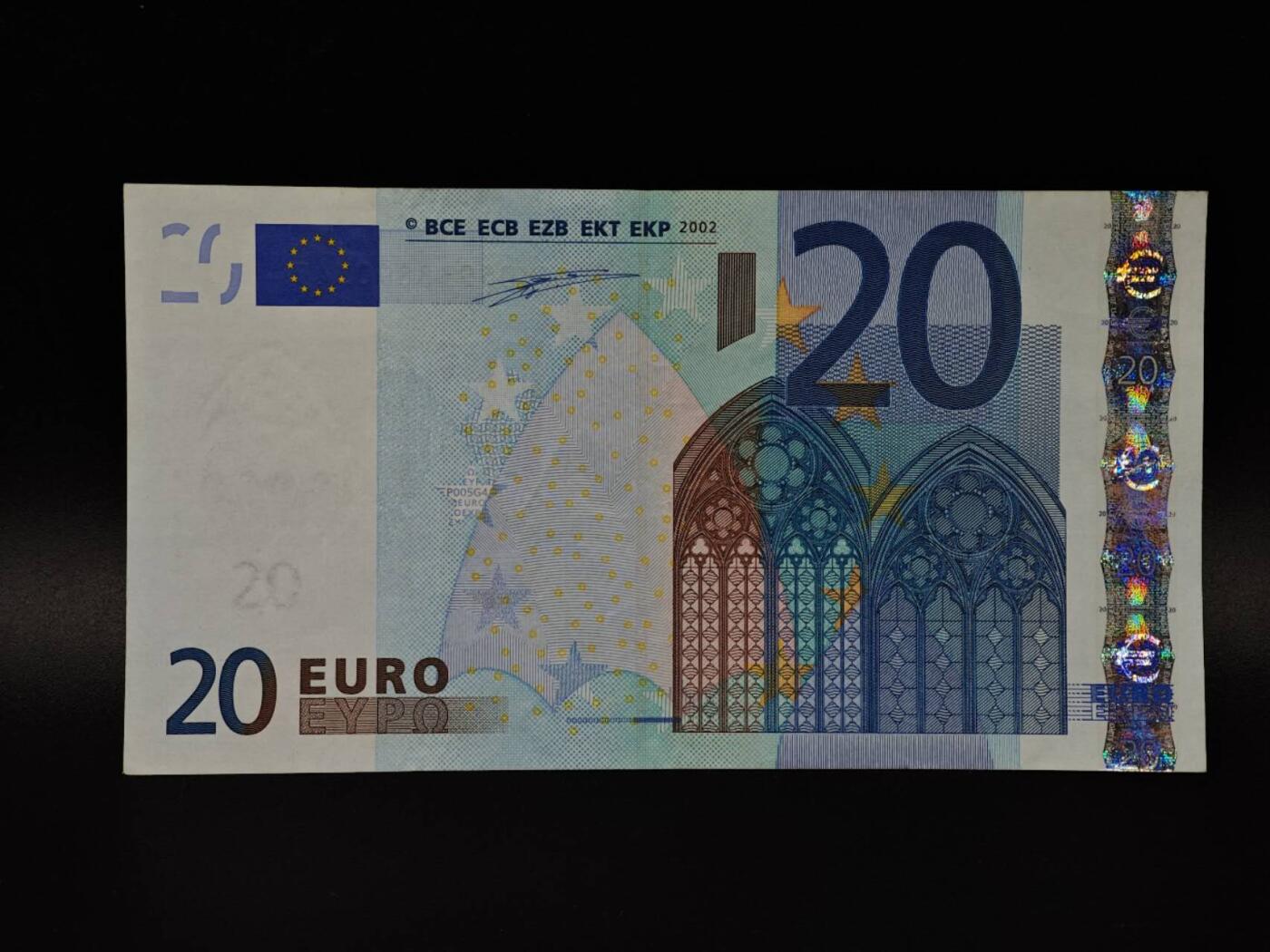  【淘币小摊】限时拍第八百八十二拍   纸币场    每周一统一发货 20欧元纸币【有折】