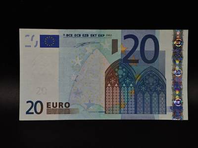  【淘币小摊】限时拍第八百八十二拍   纸币场    每周一统一发货 - 20欧元纸币【有折】