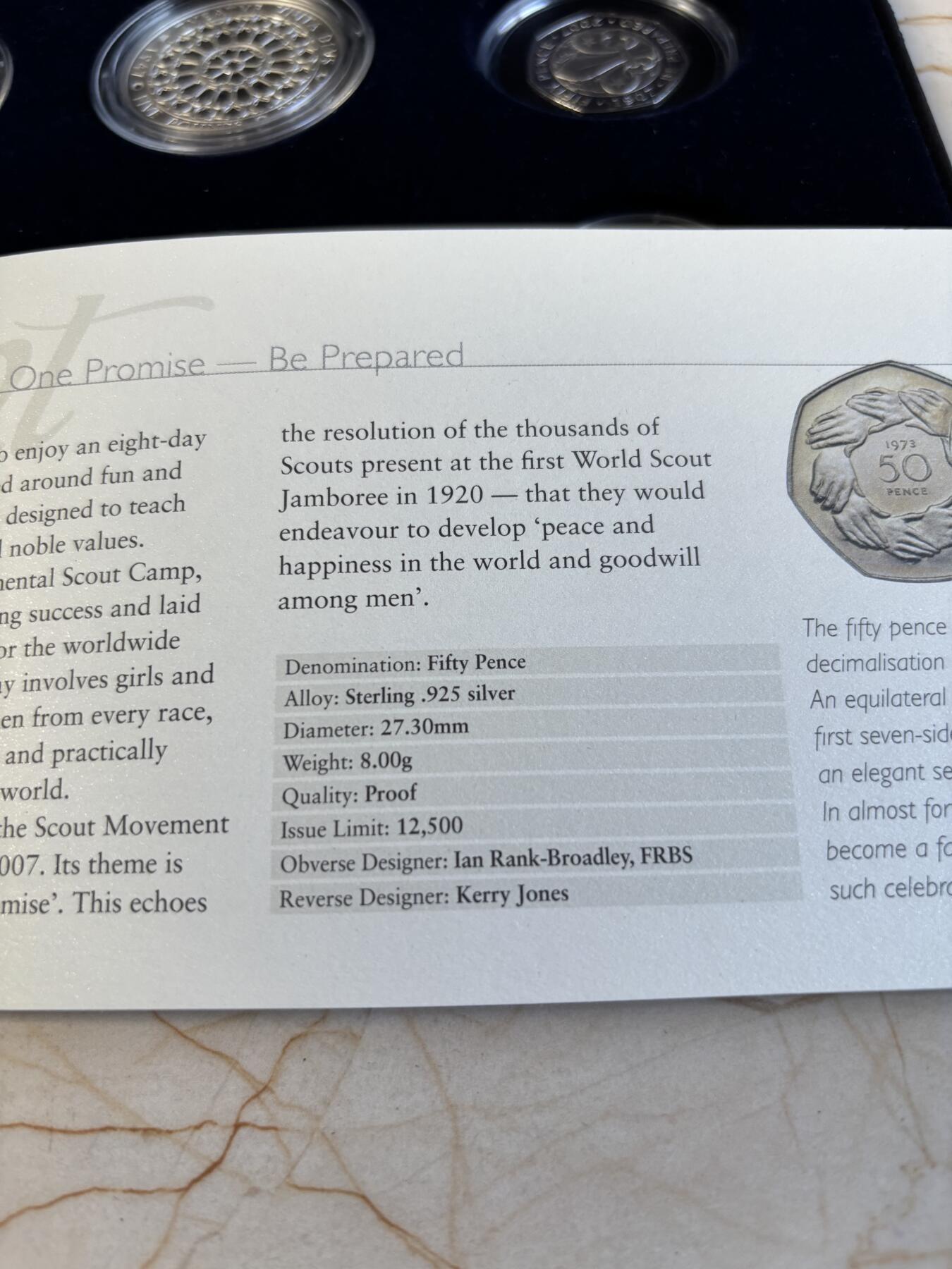 第195期拍卖 英国2007年伊丽莎白女王钻石婚姻纪念银币6枚全套，925银，8/9.5/12/12/32.45/28.28克