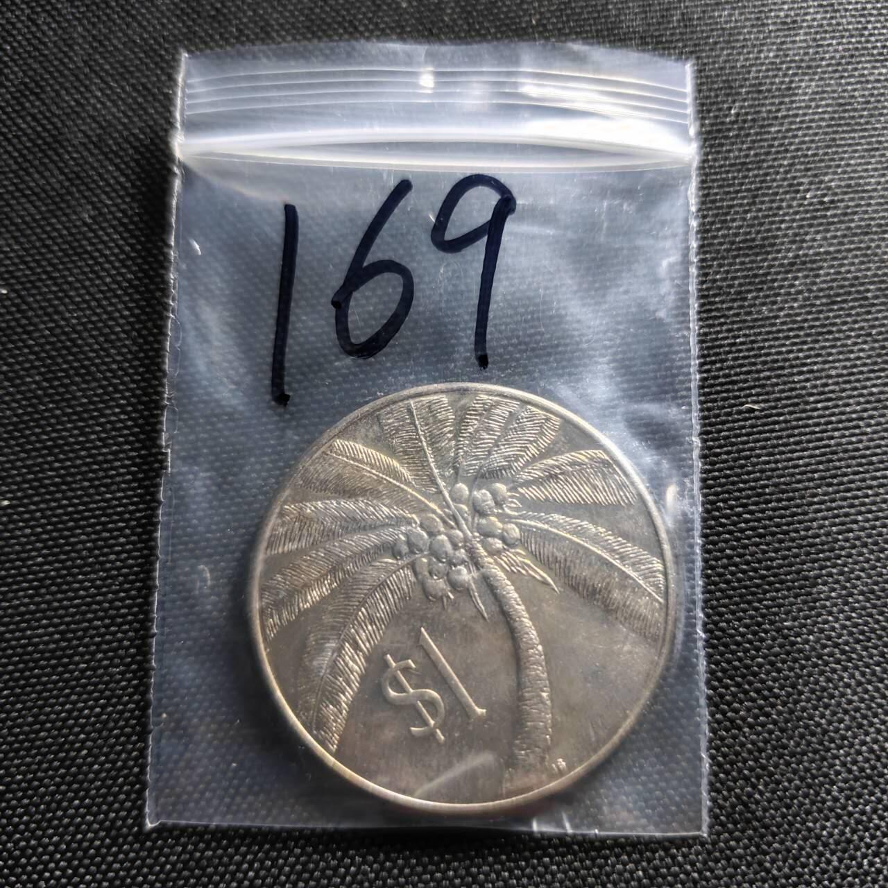 KK钱币收藏小铺   套币专场 2月预留时间 周末发货  1974萨摩亚1元克朗形纪念币