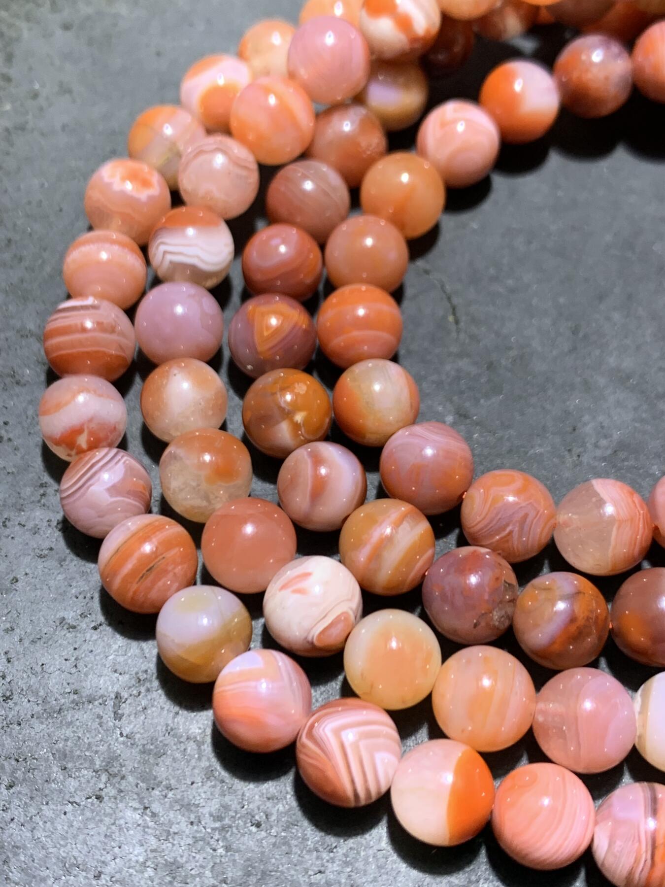 精美红白川料南红玛瑙108手串一条，