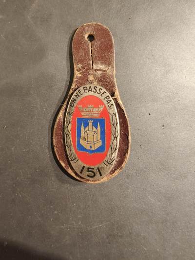 老王徽章第188期 - 法国陆军第151步兵团证章    该团因凡尔登战役的英勇表现获得集体嘉奖