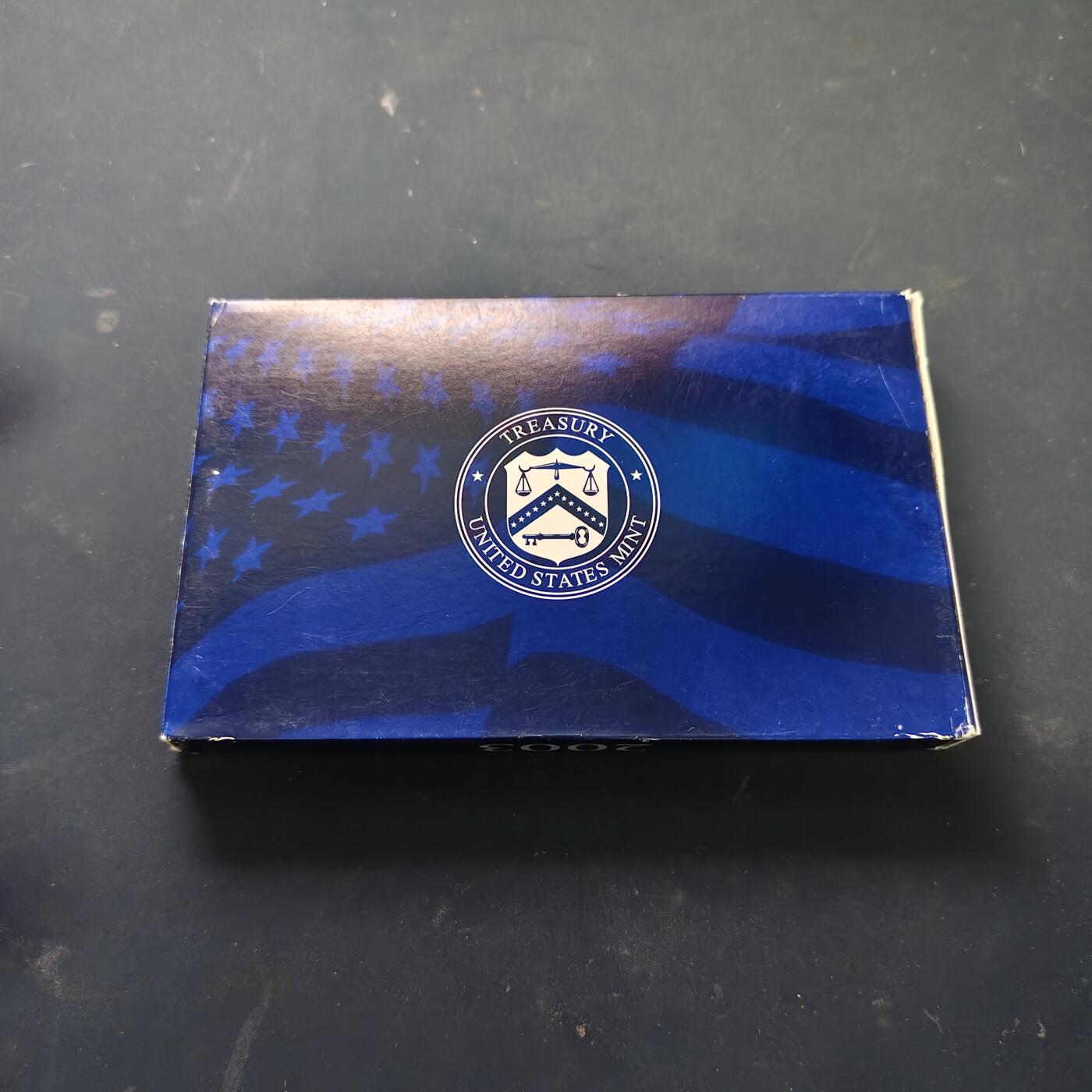 【全场包邮】纯粹捡漏拍515场 美国2003年官方封装精制套币（流通币一盒+州币一盒）-盒证全