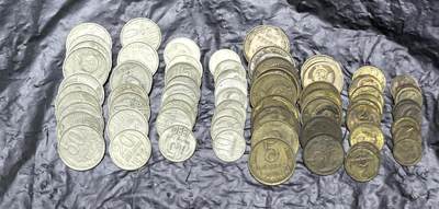 北京马甸外国币专卖第149期，外国币专场，陆续上拍，欢迎关注 - 前苏联流通币8枚/套，10套。缺1卢布