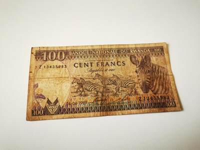 零零发流通品外国纸币拍卖 无佣金 - 卢旺达补号