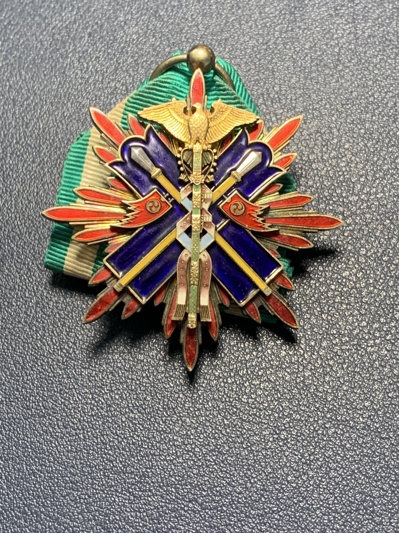 功四级金鵄勋章，4鸟，好品单章