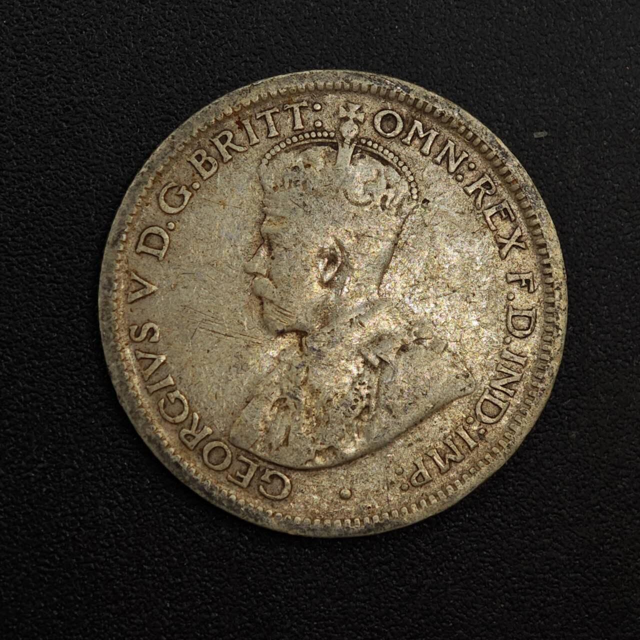 【淘币小摊】实时拍第八百八十一拍   小银币散币场    每周一统一发货 澳大利亚1911年乔治五世6便士银币