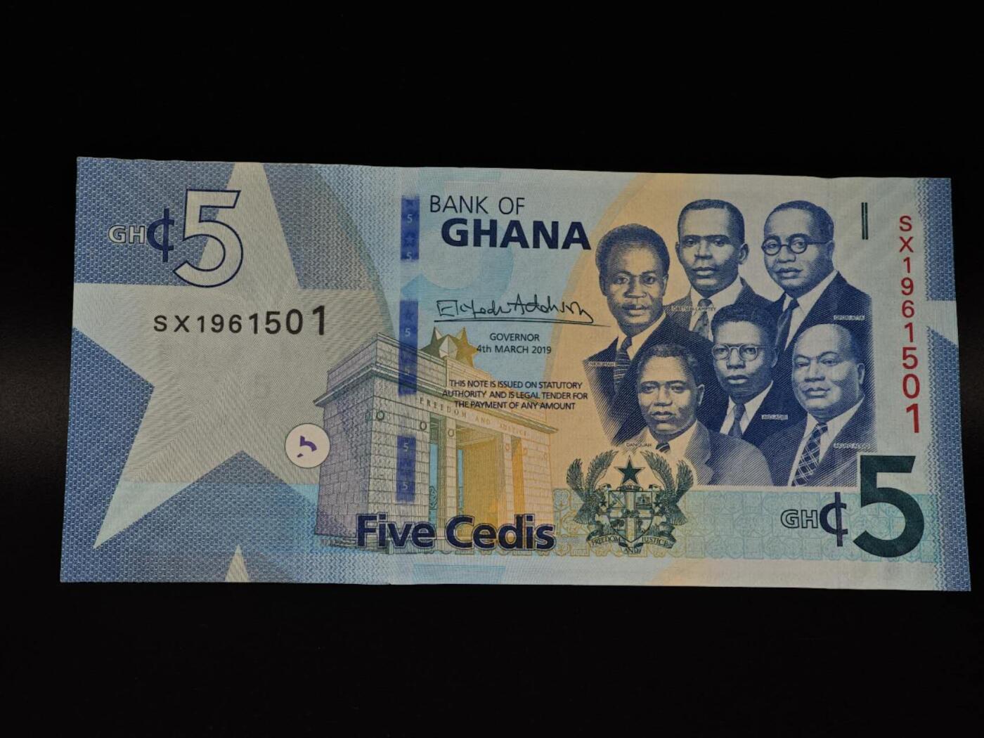  【淘币小摊】限时拍第八百八十二拍   纸币场    每周一统一发货 加纳2019年5塞蒂纸币