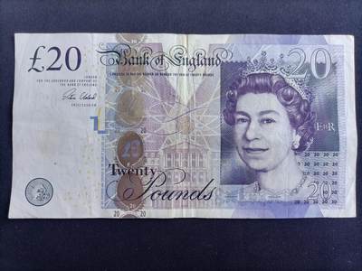 【游宝包邮场】马年第17期 精品单钞场 周日截拍 - 英国-20镑【2006版 F序列-三签 流通品相】