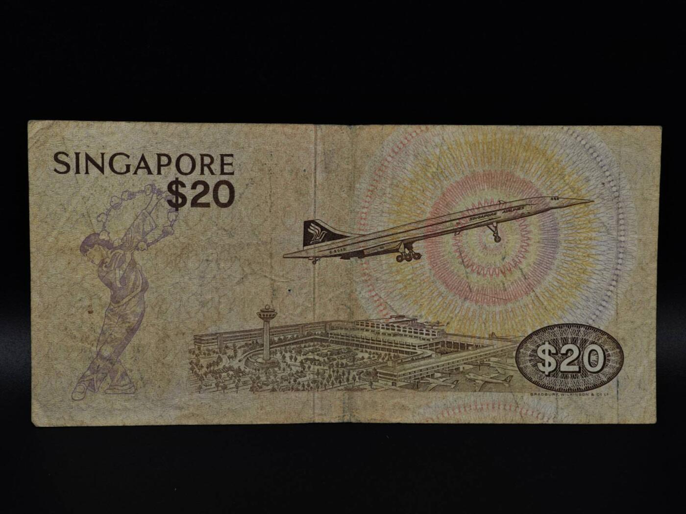  【淘币小摊】限时拍第八百八十二拍   纸币场    每周一统一发货 新加坡鸟版20元纸币【有折】