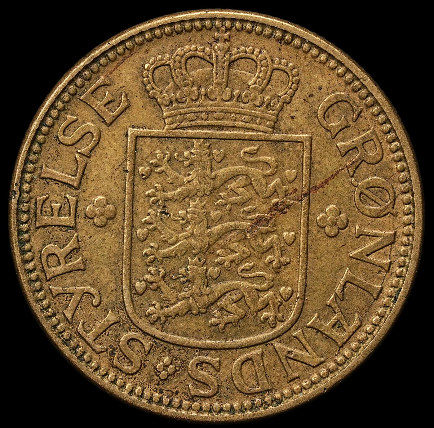 修遠堂世界钱币第108期 1926年格陵兰1克朗