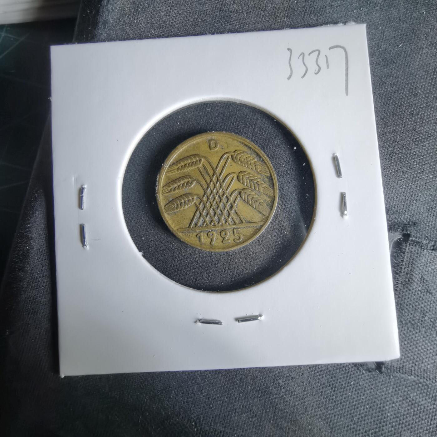 沼泽如烟--第1033场 德国1925年5芬尼