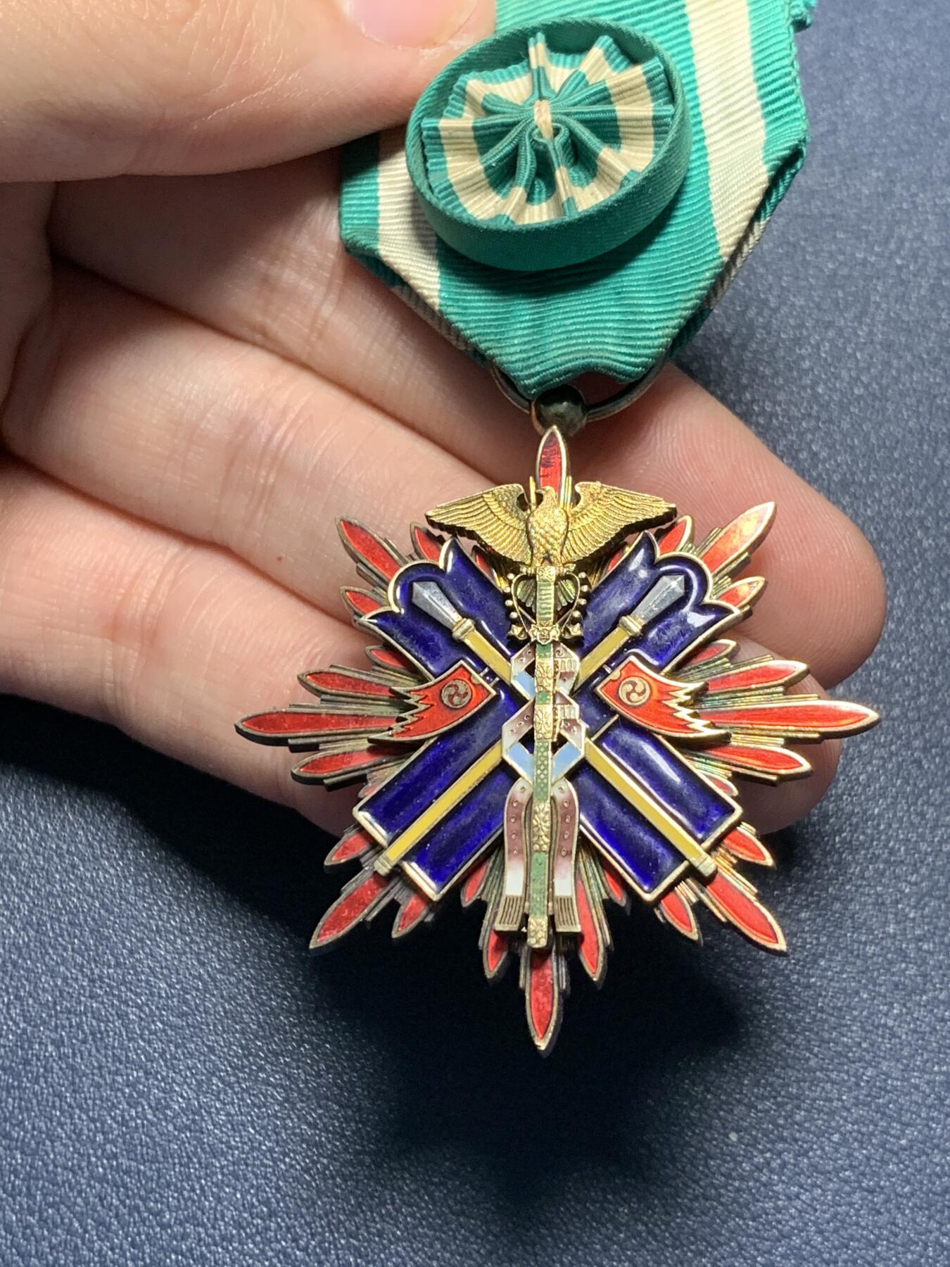 功四级金鵄勋章，4鸟，好品单章