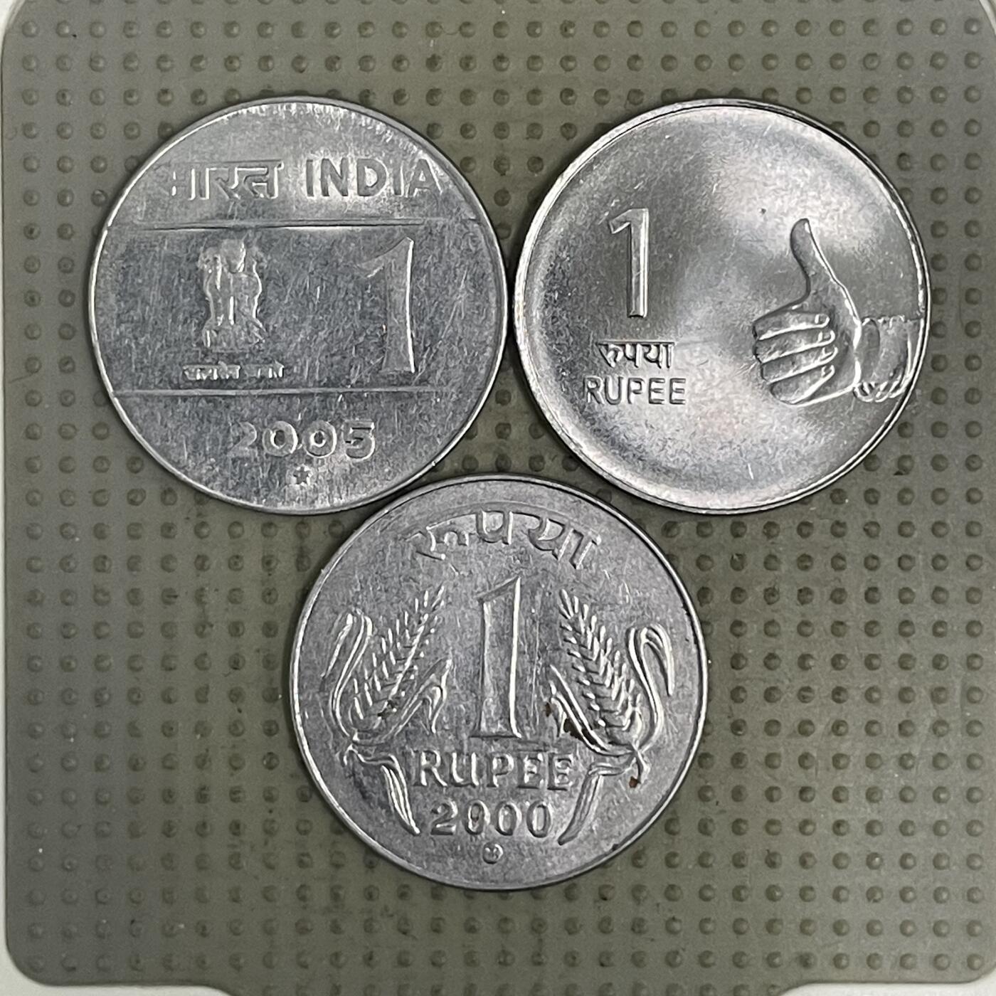 2026年第37场各国散币拍卖（总第187场） 印度1卢比3个版本