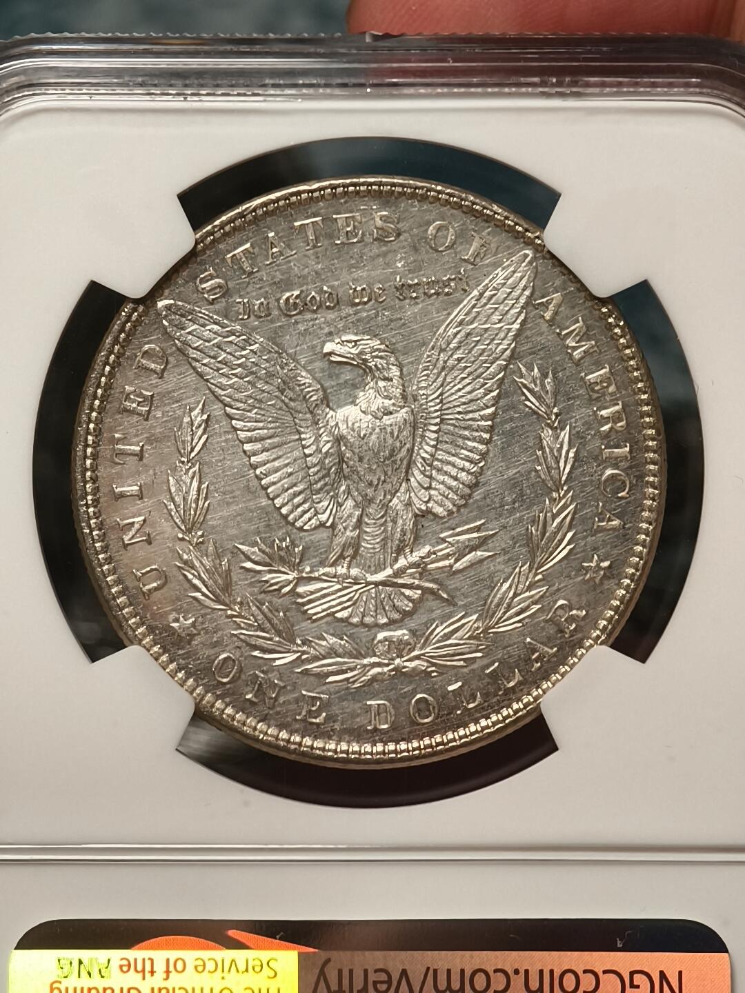 抚柳草堂-第十八期章牌钱币  奖章勋章限时免佣 满百包邮 放漏专场 1896NGC UNCD 美国摩根银币 底板好压力足细节到位