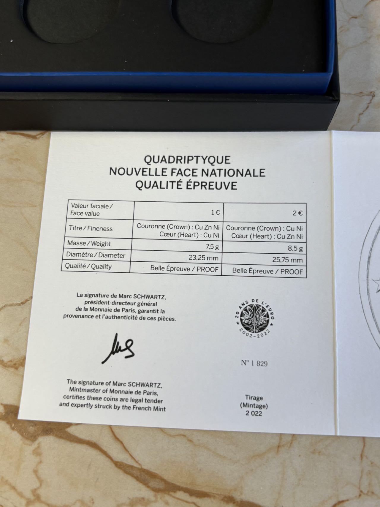 第195期拍卖 法国2021和2022年20周年和轮值主席国精制套币