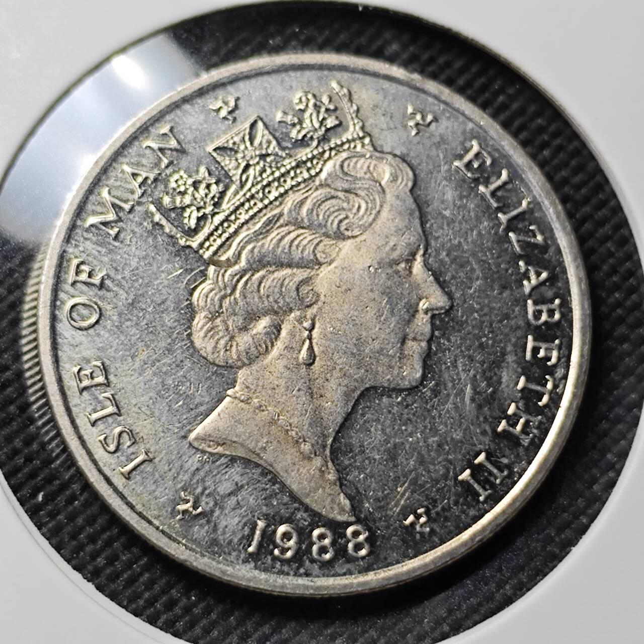 KK钱币收藏小铺   套币专场 2月预留时间 周末发货  1988马恩岛10便士