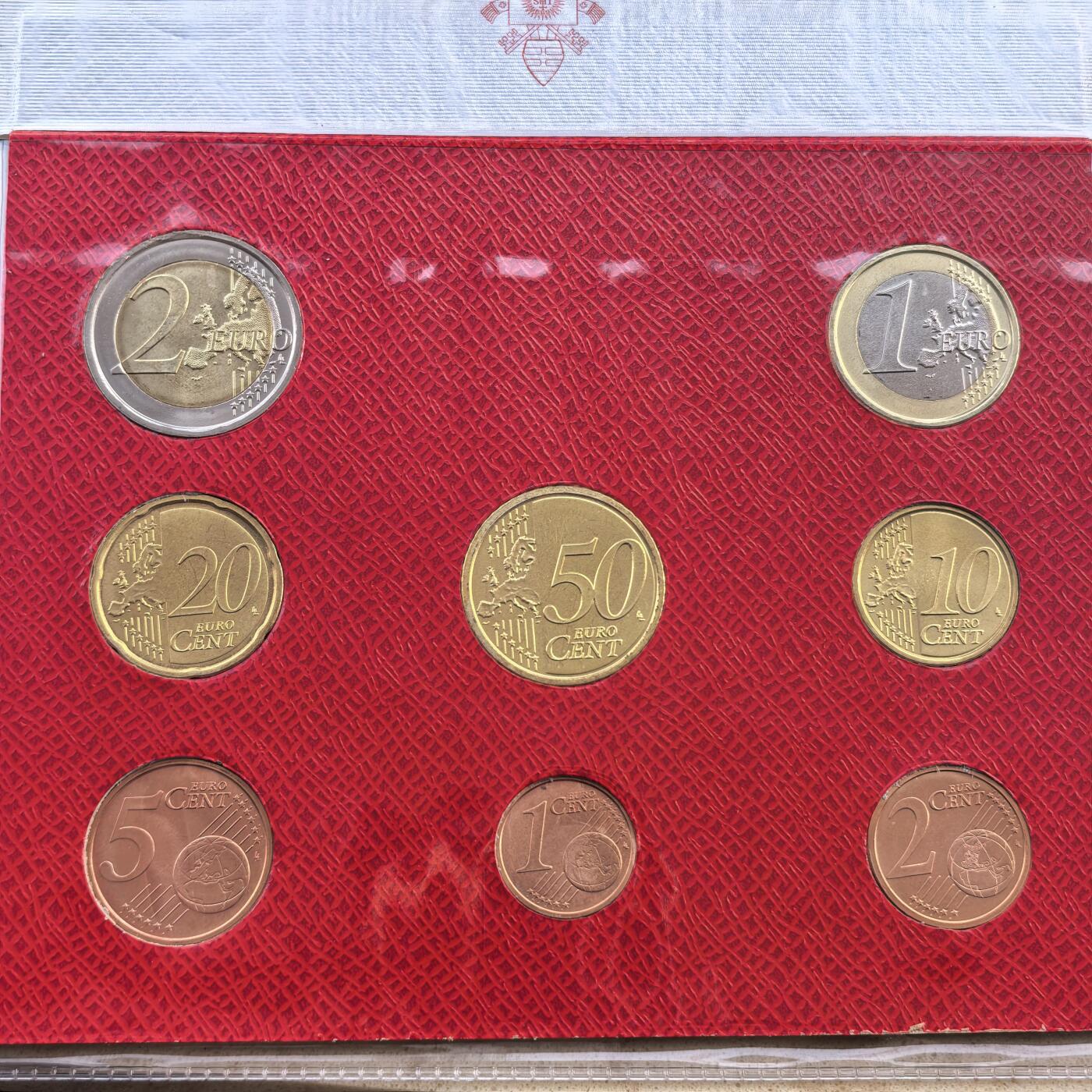 道一币馆币章第一百七十场 原包装 梵蒂冈2015年欧元套币八枚