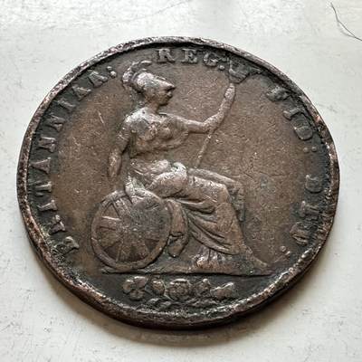 🌹外币初藏🌹🐯2026年第34场   每周二四六晚8️⃣点 接代拍 - 英国1853年维多利亚 1/2便士铜币