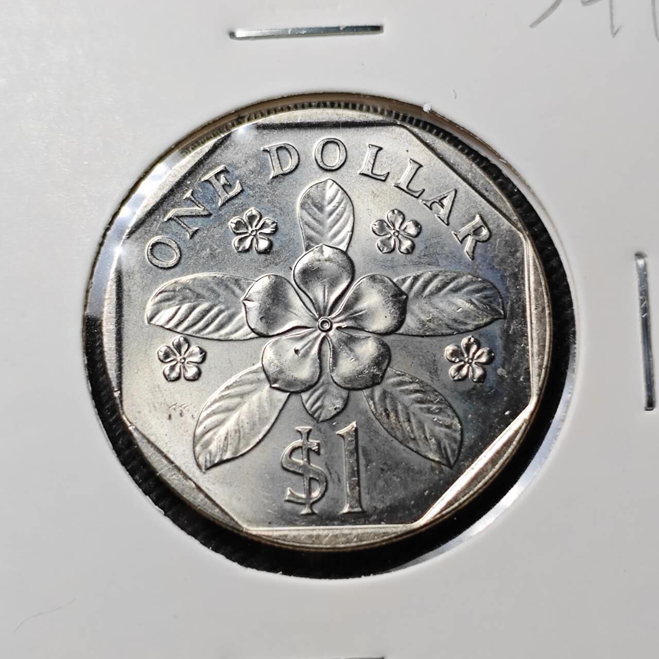 KK钱币收藏小铺   套币专场 2月预留时间 周末发货 1986新加坡1元 少见品种 