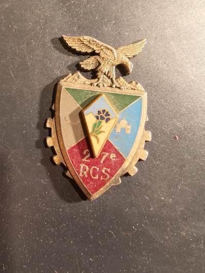 老王徽章第188期 - 法国陆军第27指挥与支援团证章