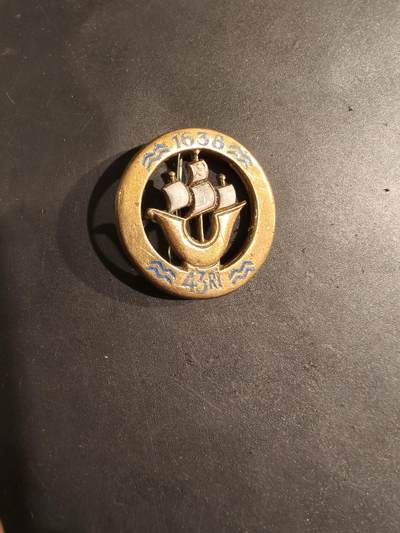 老王徽章第188期 - 法国陆军第43步兵团证章